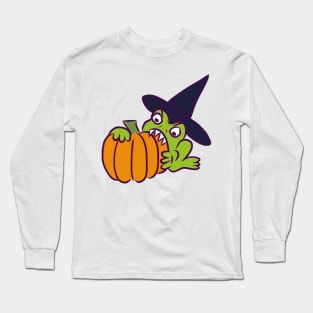 Witch Frog Chomp Long Sleeve T-Shirt